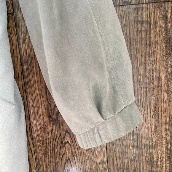 London Fog Sage Green Hooded Rain Jacket Windbreaker Size Small - Picture 10 of 16